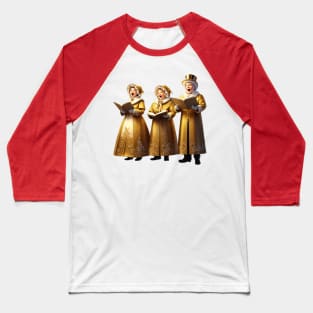 Christmas Carolers Baseball T-Shirt